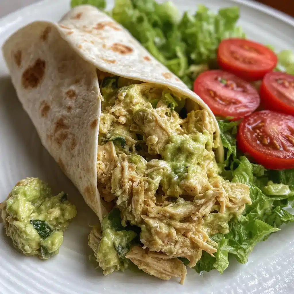 Avocado Chicken Salad Wraps