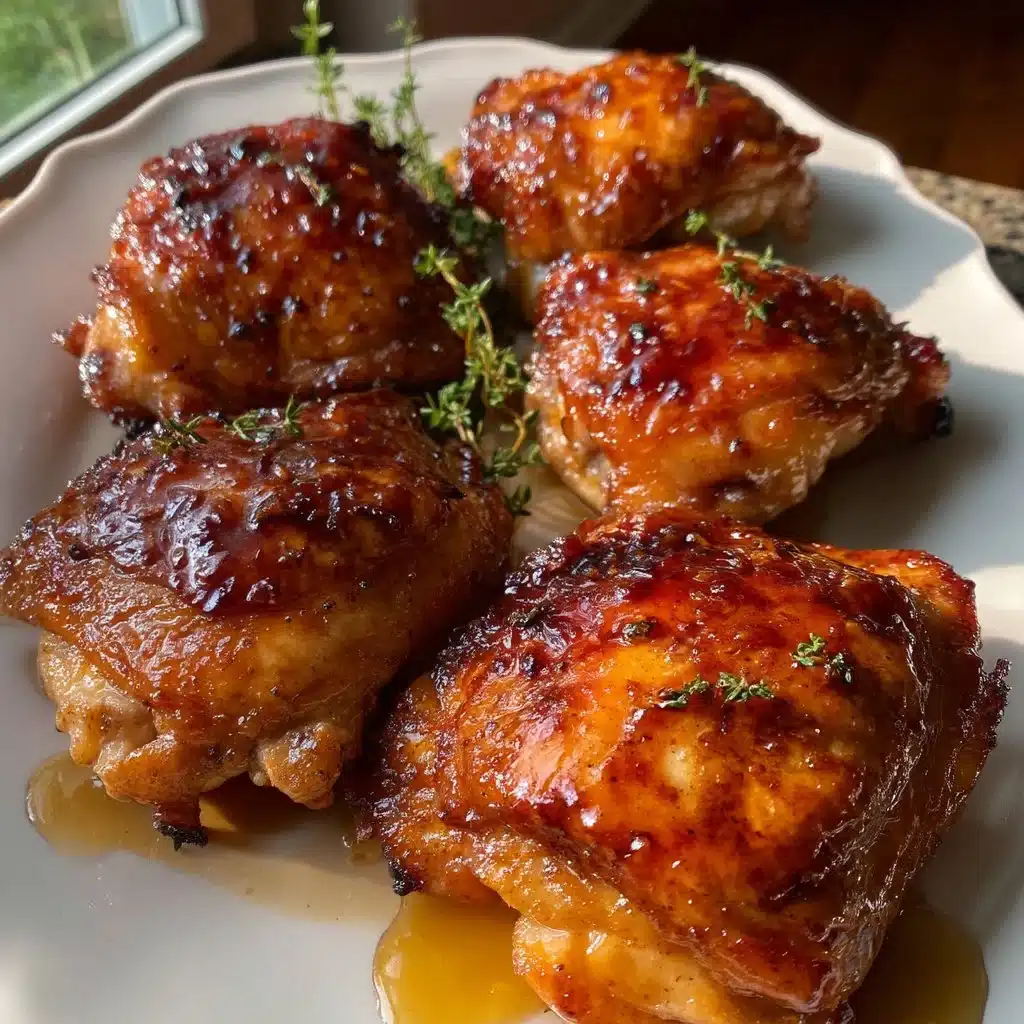 Baked Honey Garlic Chicken Thighs