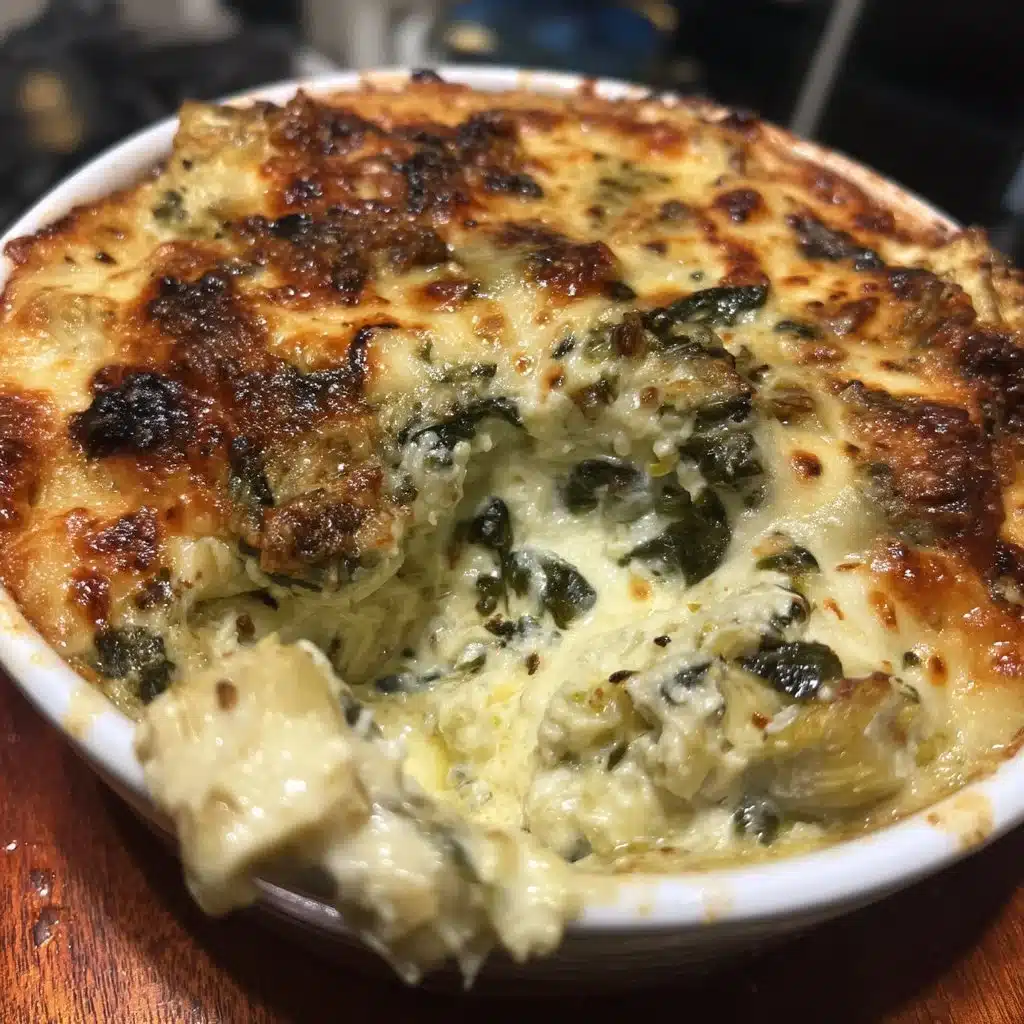 Cheesy Spinach Artichoke Dip