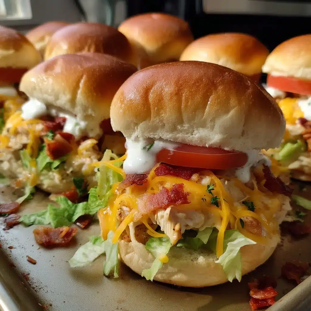 Chicken Bacon Ranch Sliders