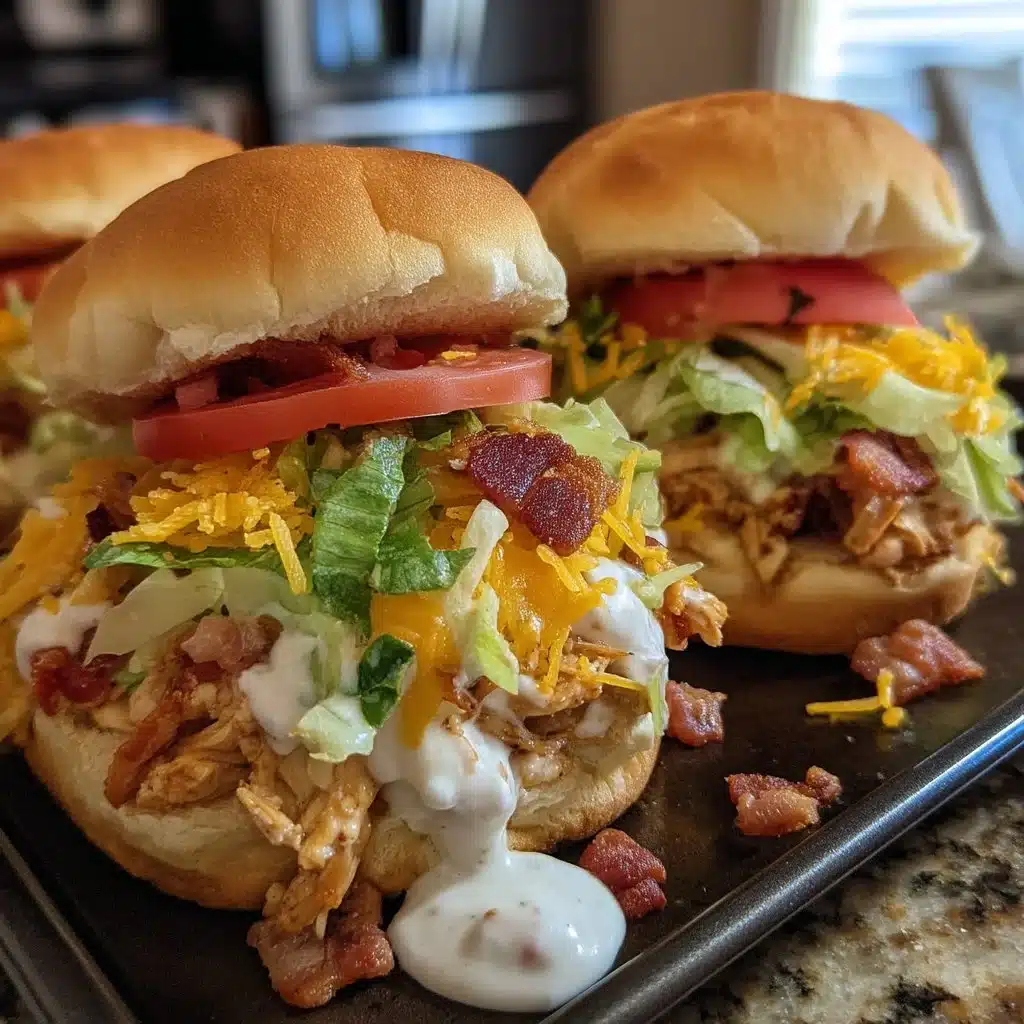 Chicken Bacon Ranch Sliders