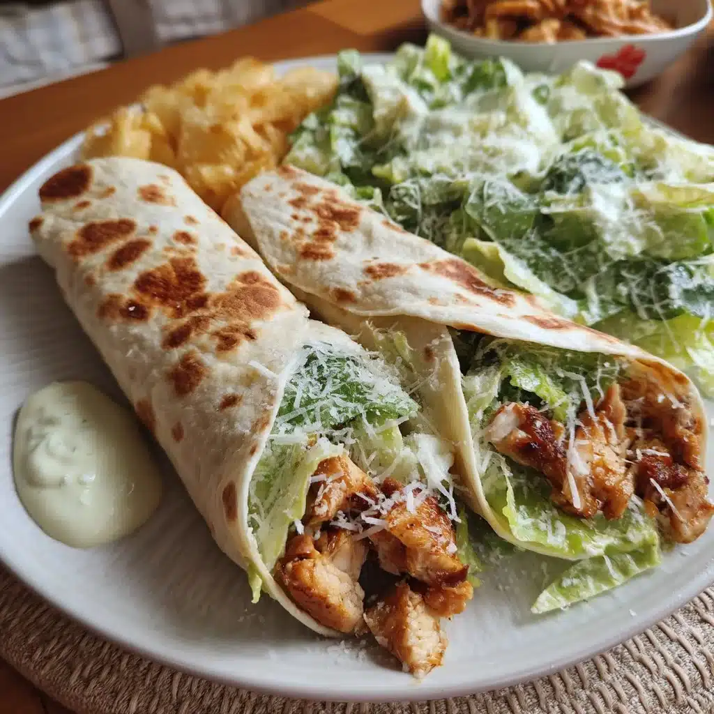 Chicken Caesar Wraps