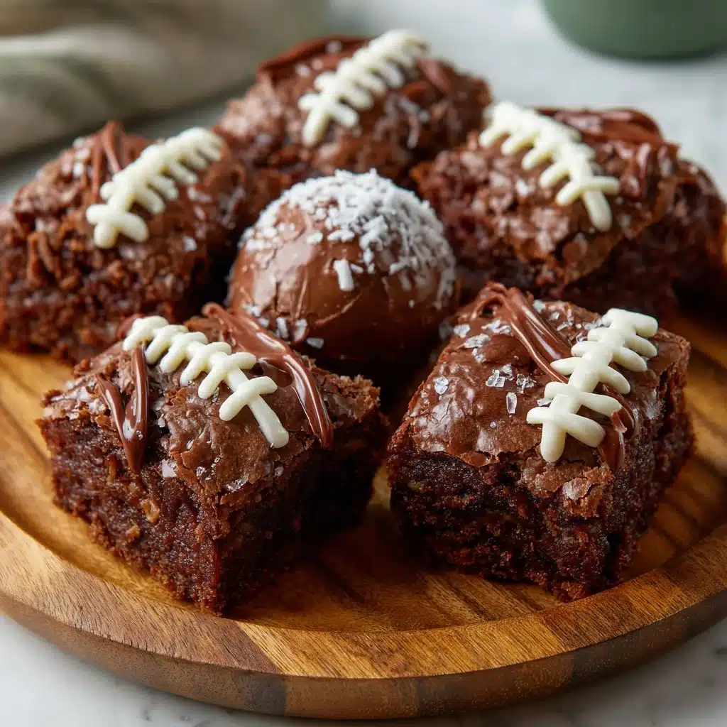 Chocolate Football Brownies