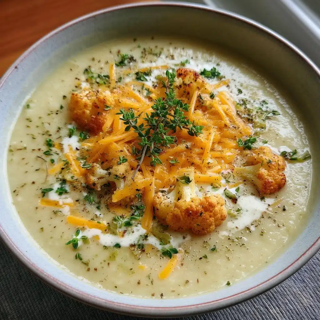 Creamy Cauliflower Cheese Soup