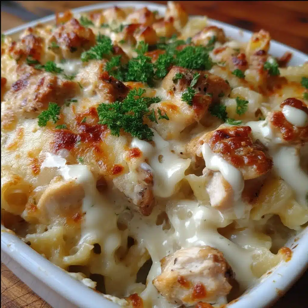 Creamy Chicken Alfredo Bake