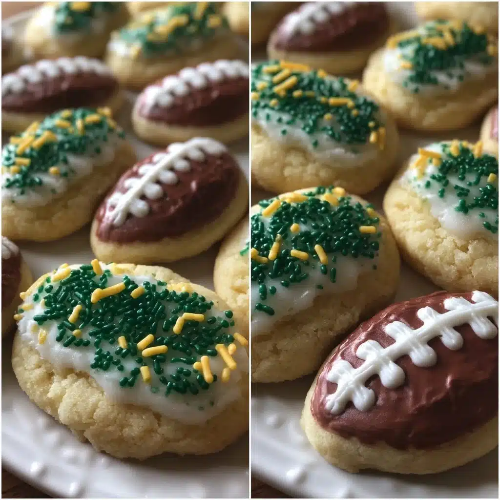 Football Sugar Cookies