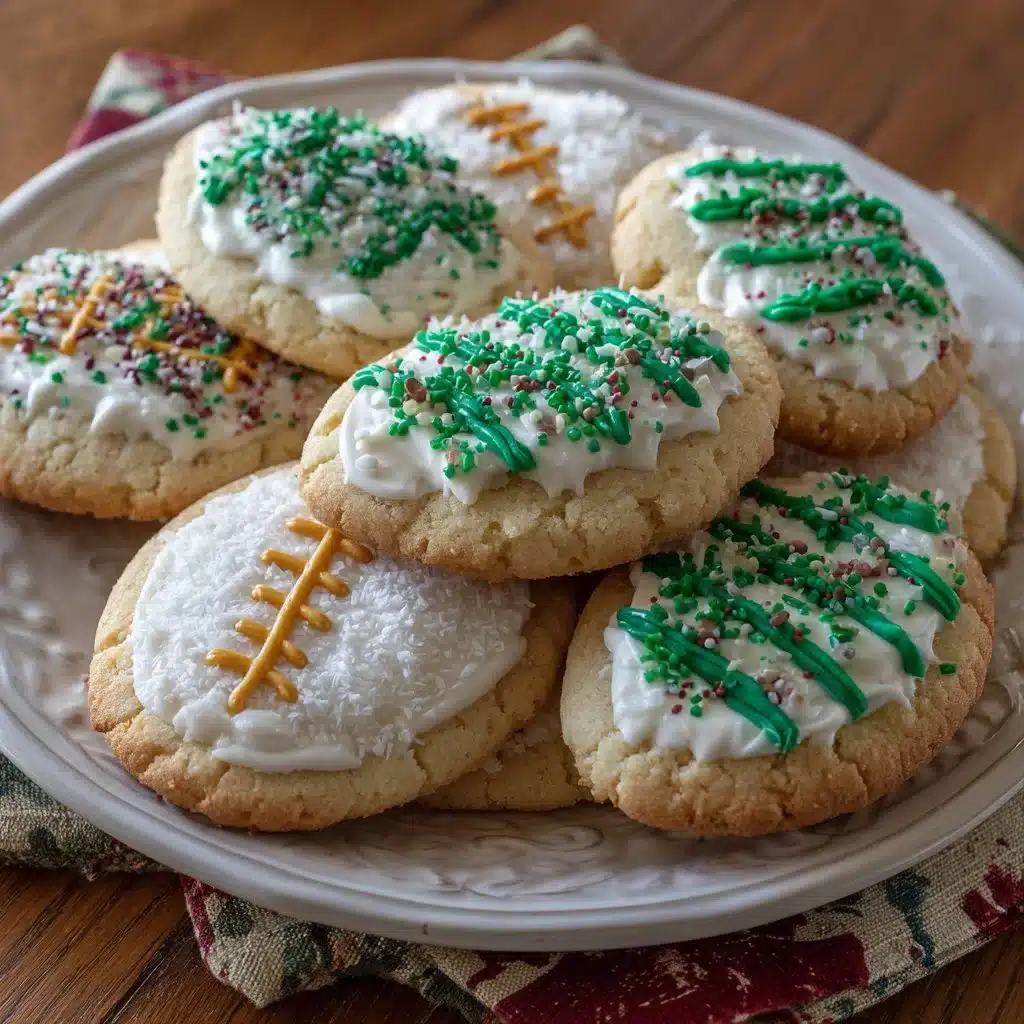 Football Sugar Cookies