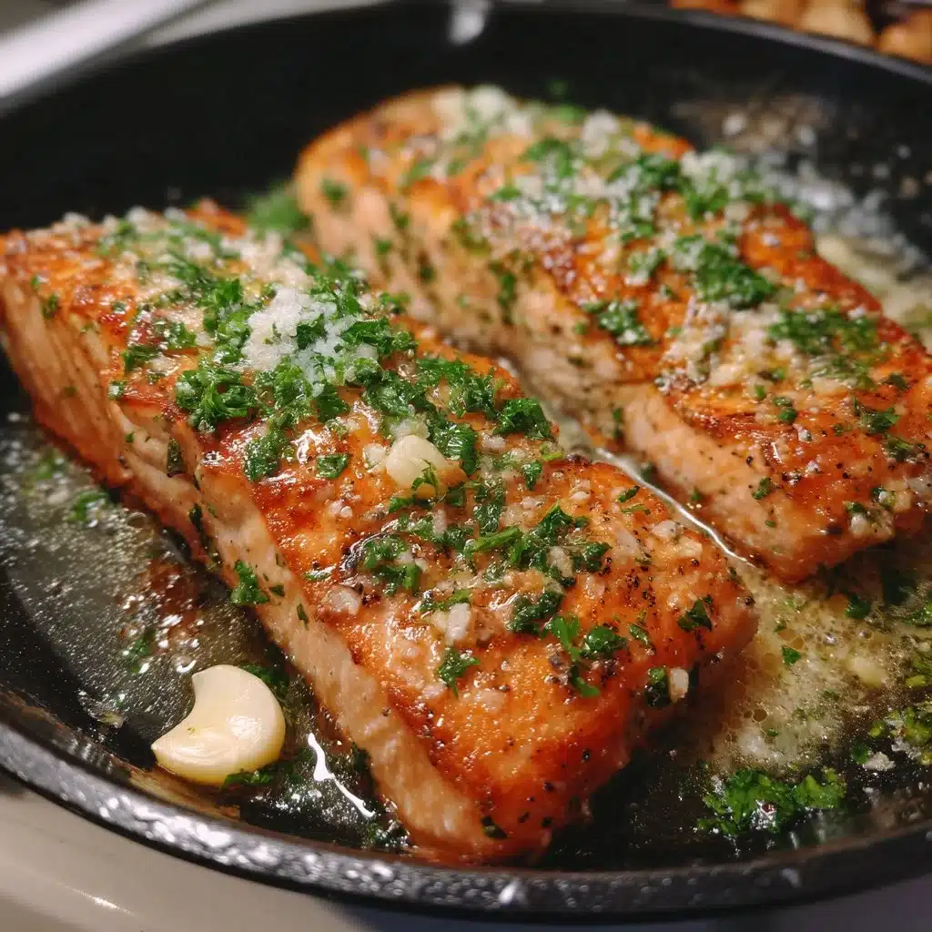 Garlic Butter Salmon for Two