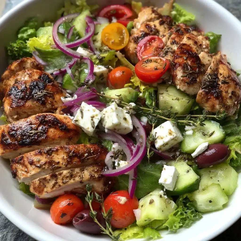 Greek Salad with Grilled Chicken