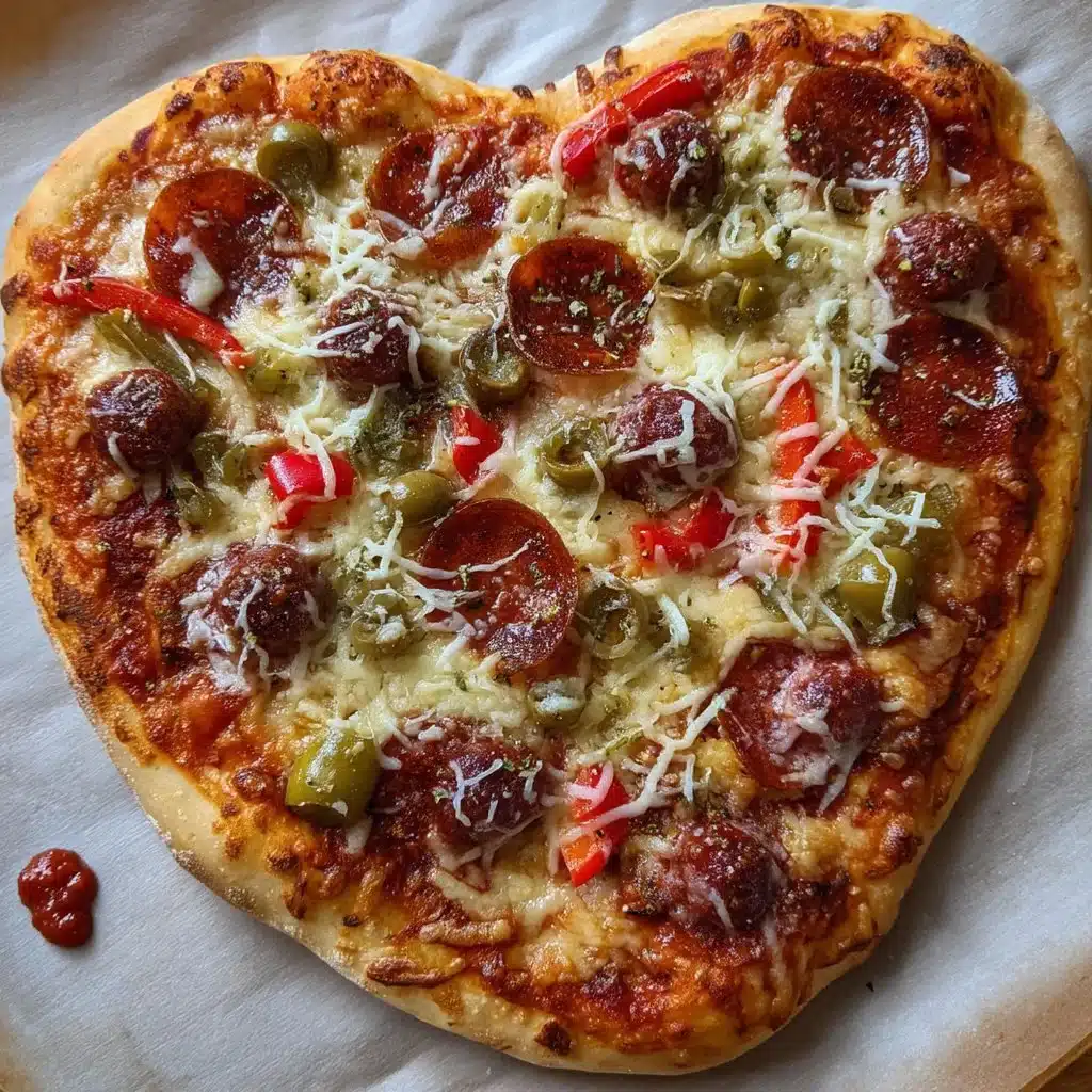 Heart-Shaped Pizza
