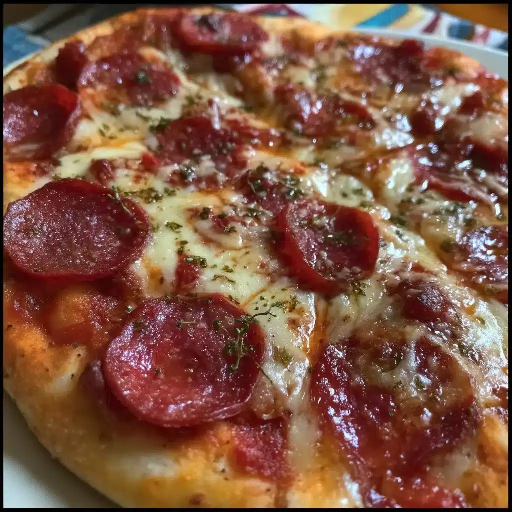 Homemade Pepperoni Pizza