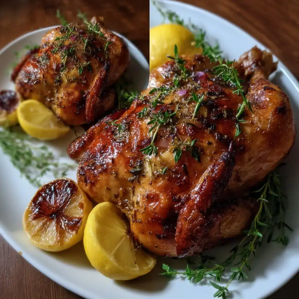 Lemon Garlic Roast Chicken