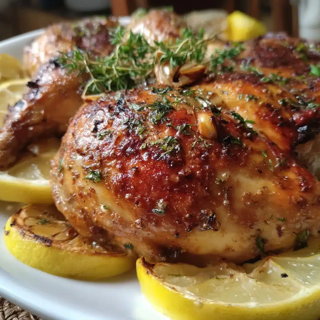 Lemon Garlic Roast Chicken