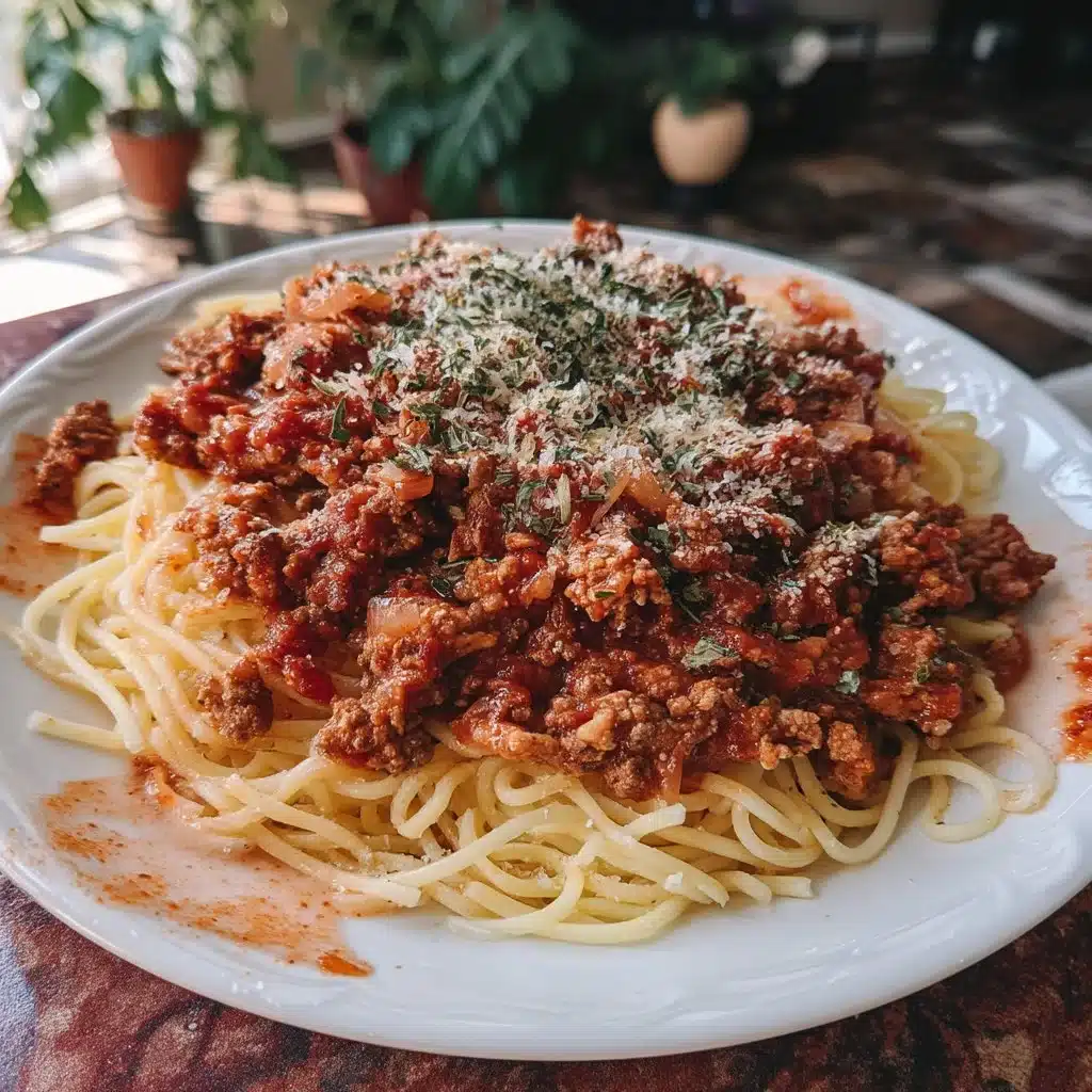 Pasta with Homemade Meat Sauce