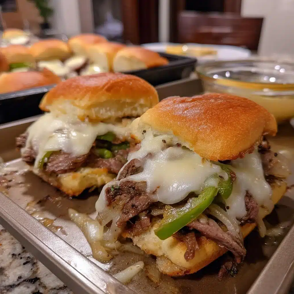 Philly Cheesesteak Sliders