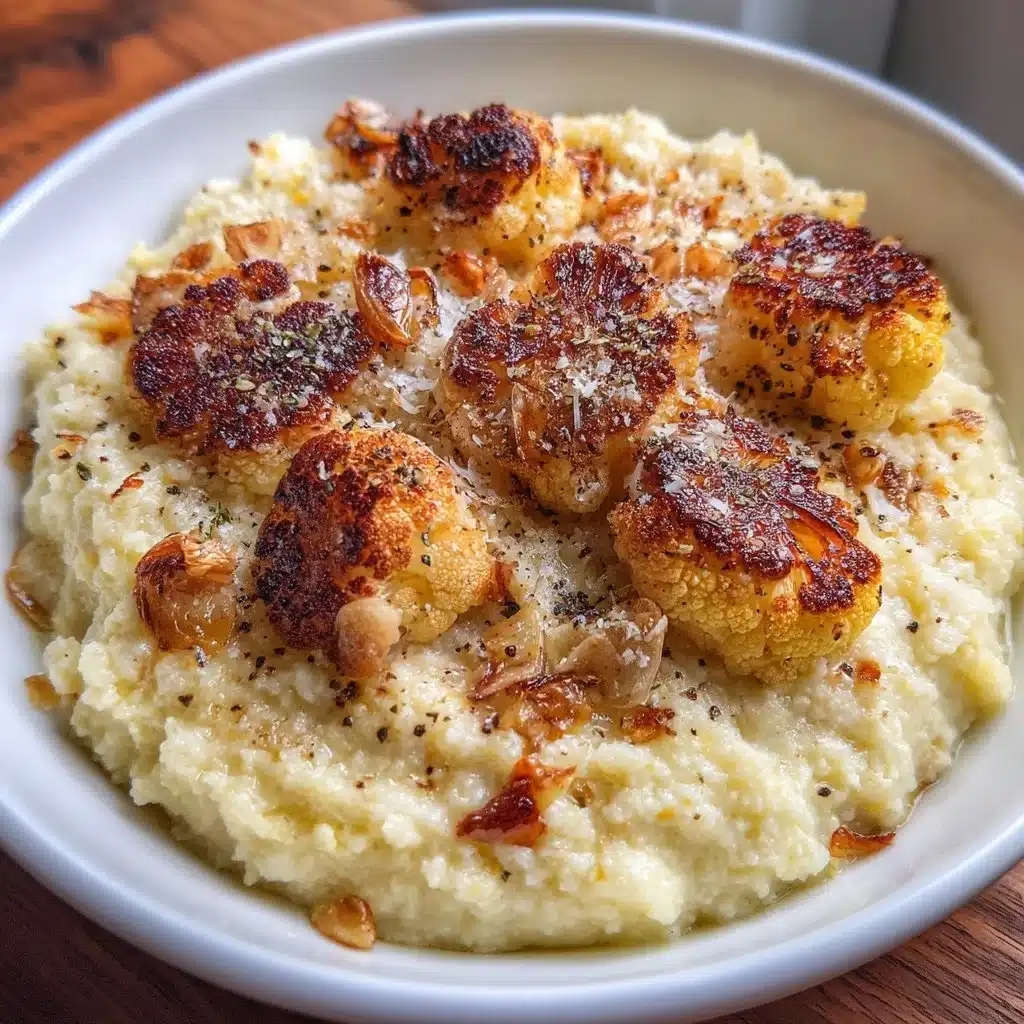 Roasted Garlic Cauliflower Mash