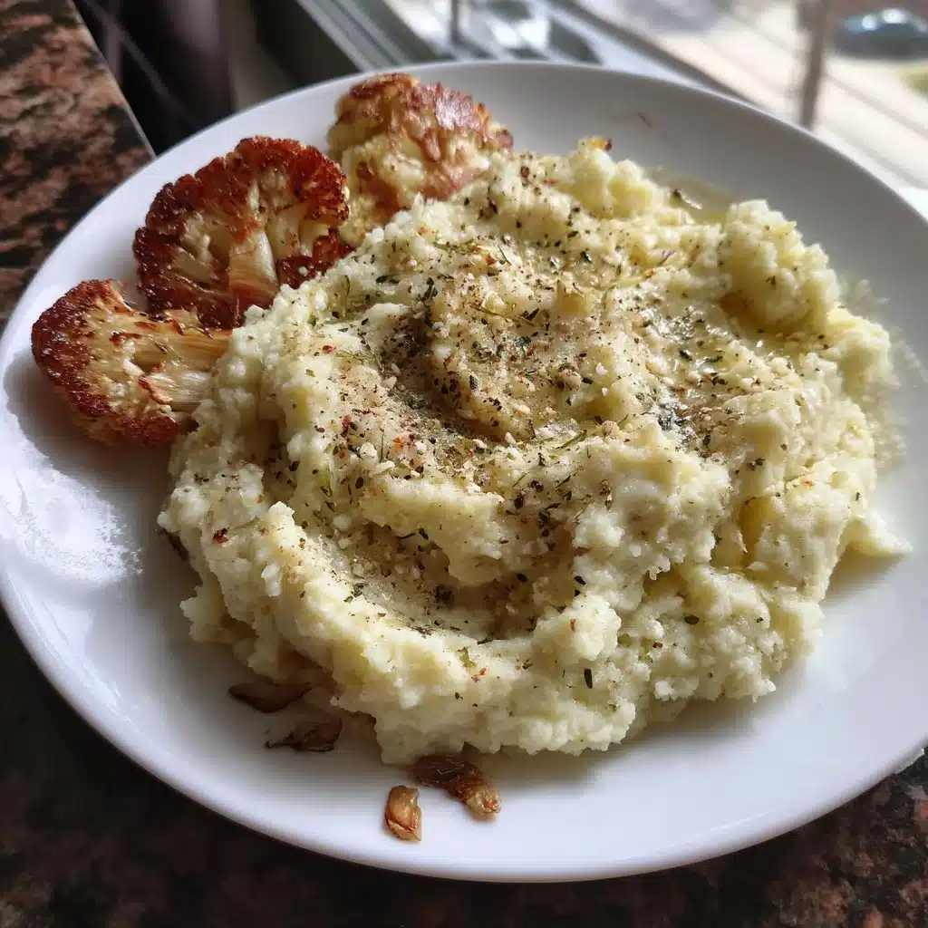 Roasted Garlic Cauliflower Mash
