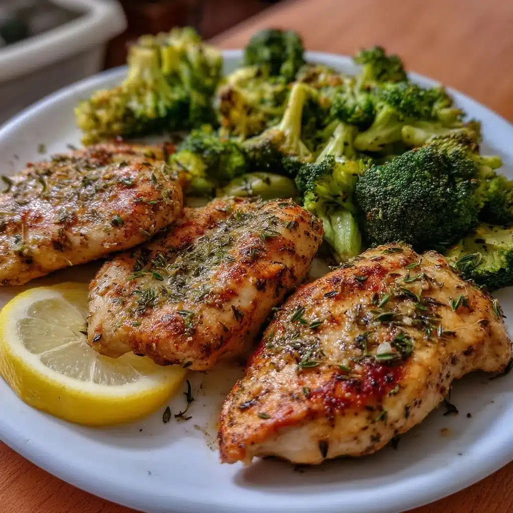 Sheet Pan Lemon Herb Chicken and Broccoli