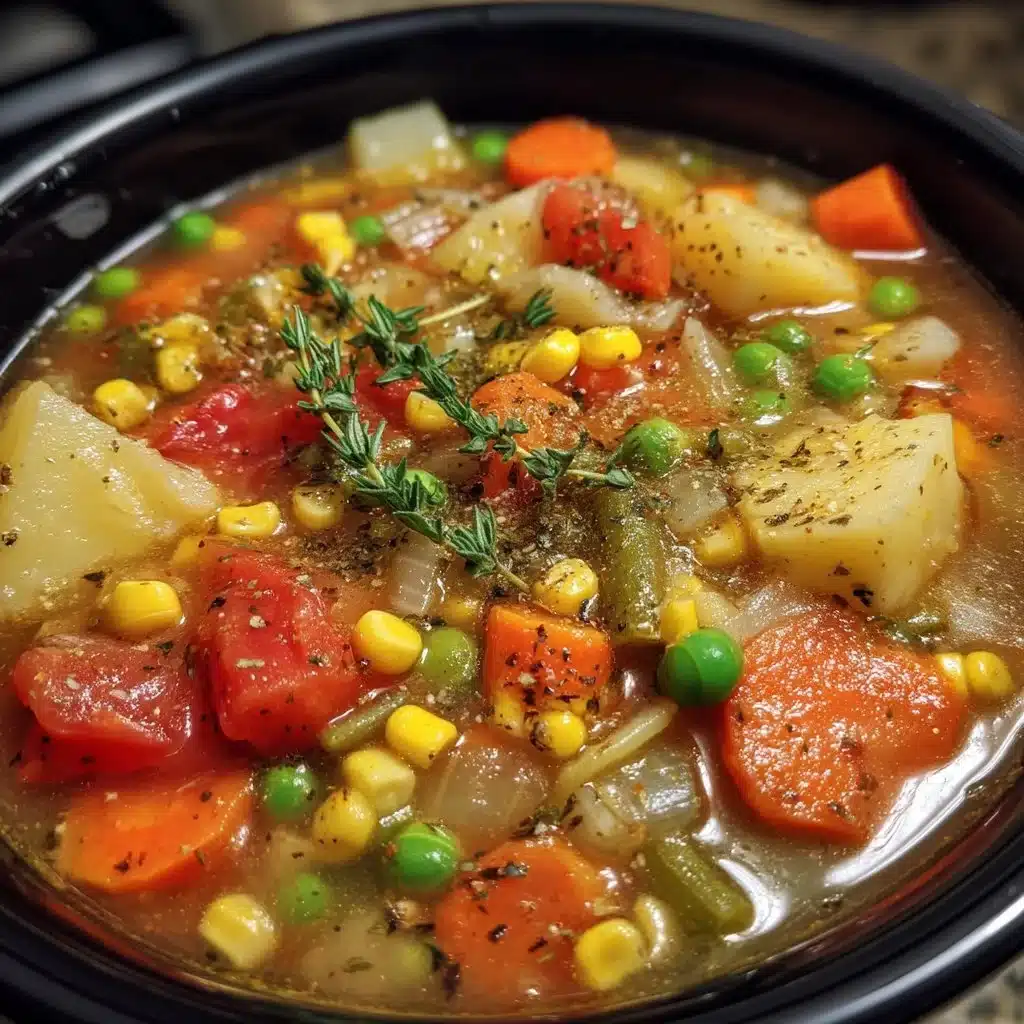 Slow Cooker Vegetable Soup