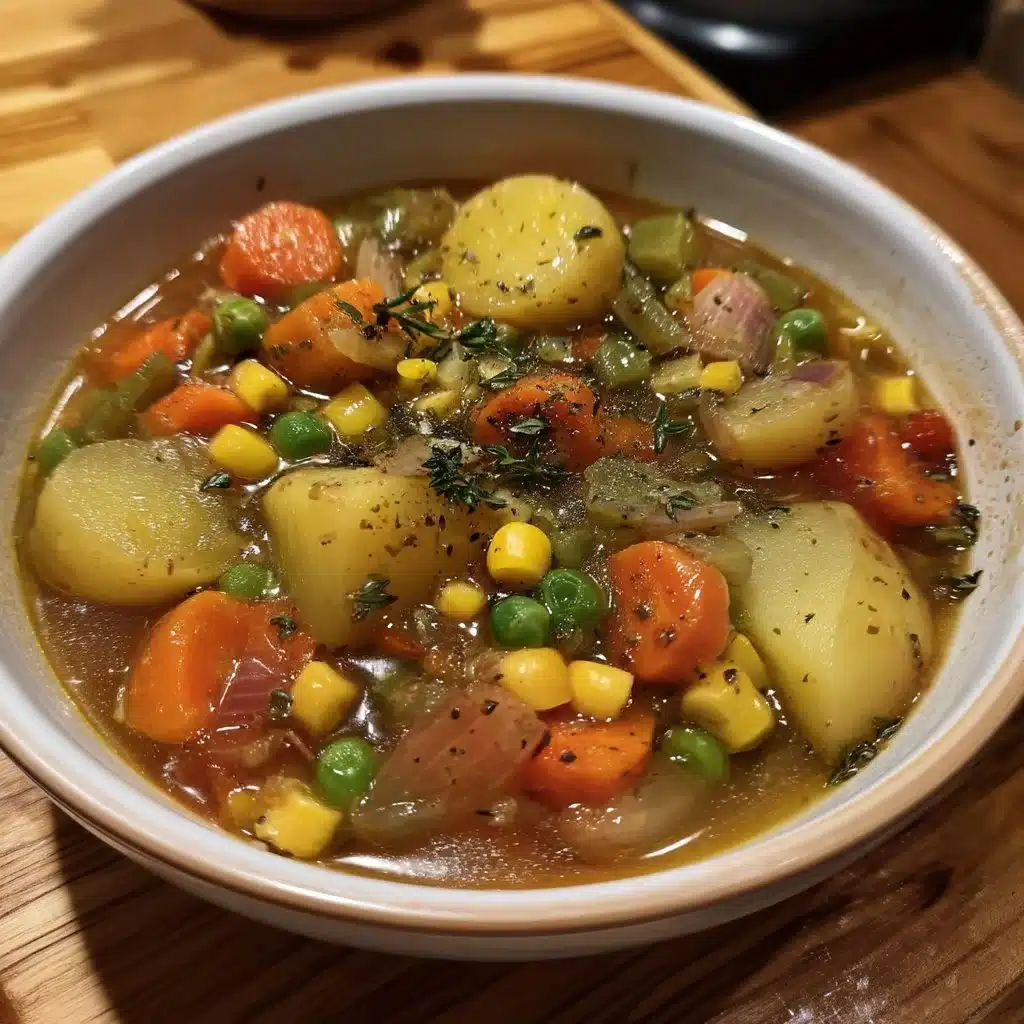 Slow Cooker Vegetable Soup