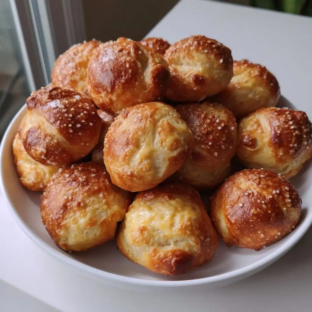 Soft Pretzel Bites with Cheese