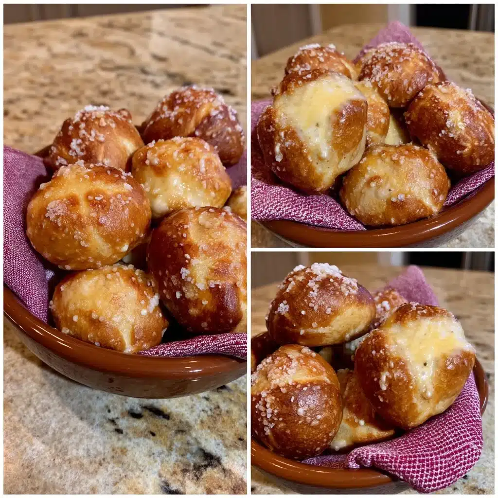 Soft Pretzel Bites with Cheese