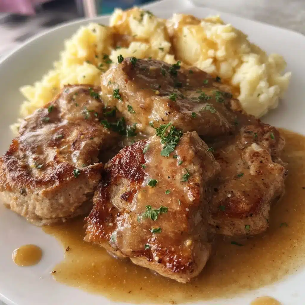 Tender Pork Chops with Gravy