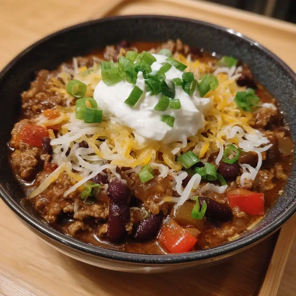 Tex-Mex Beef and Bean Chili