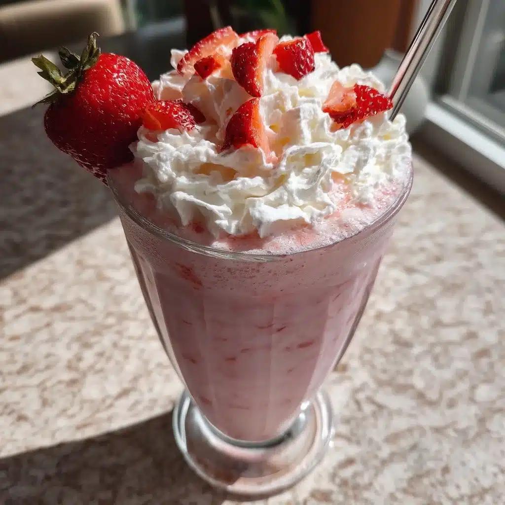 Valentine’s Day Strawberry Milkshake