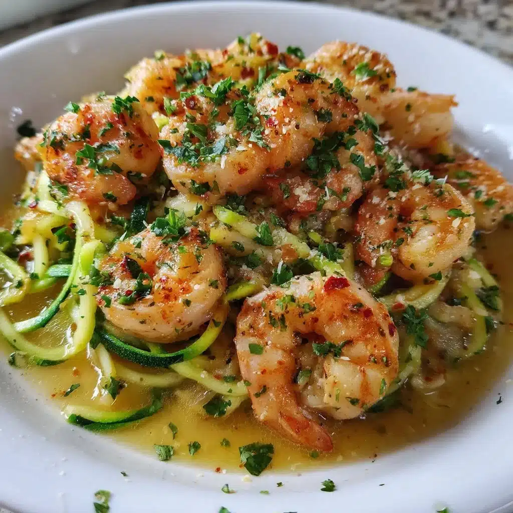 Zucchini Noodle Shrimp Scampi