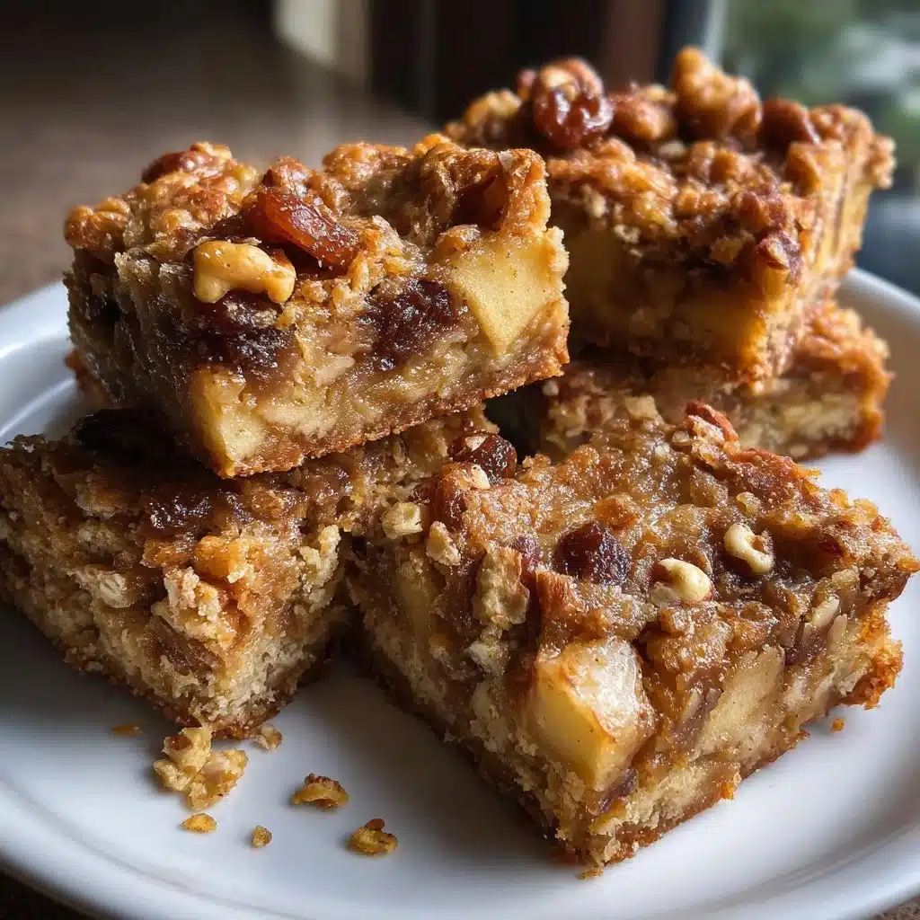 Apple Walnut Oat Bars