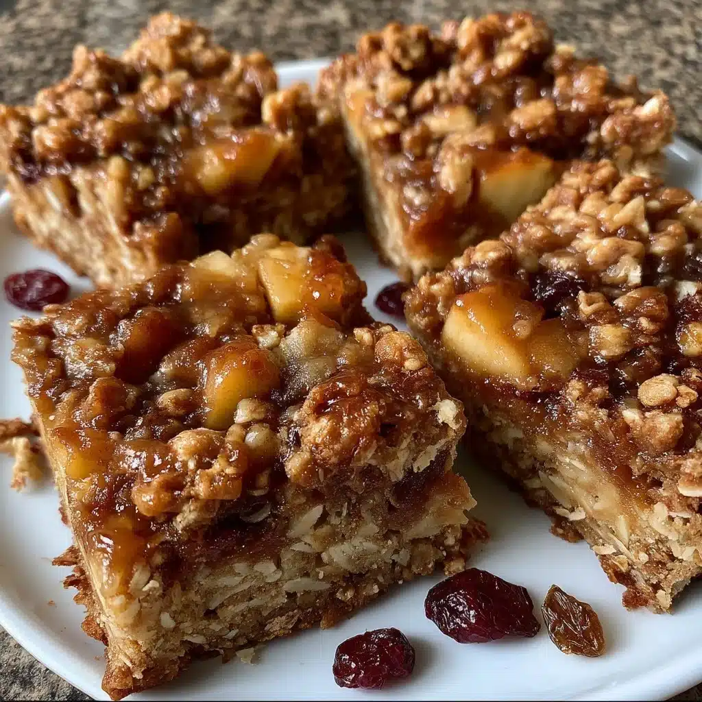 Apple Walnut Oat Bars
