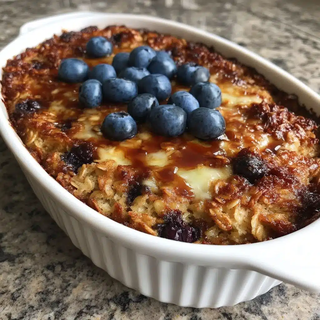 Baked Oatmeal with Blueberries