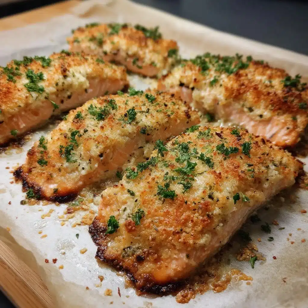 Baked Parmesan Crusted Salmon