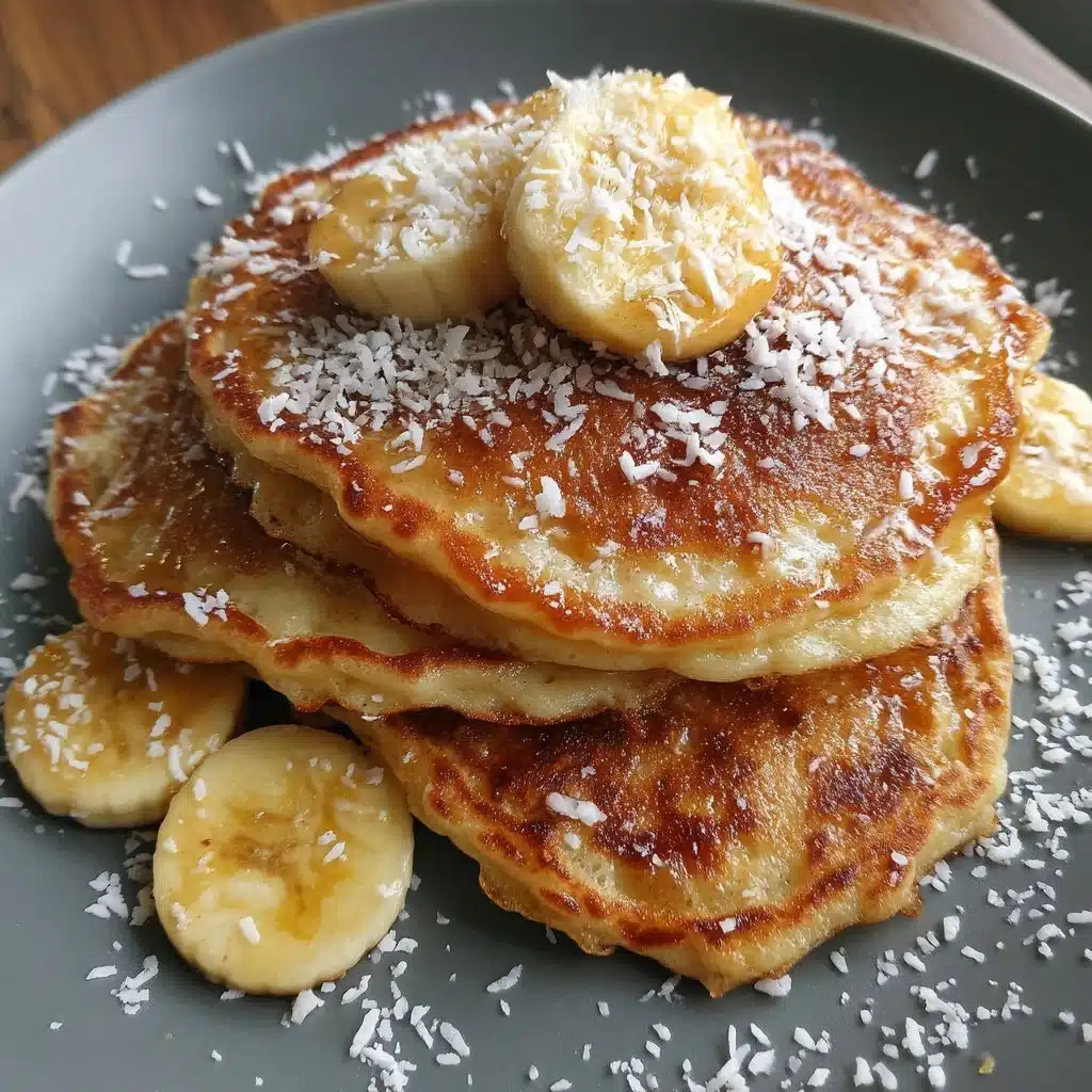 Banana Coconut Pancakes