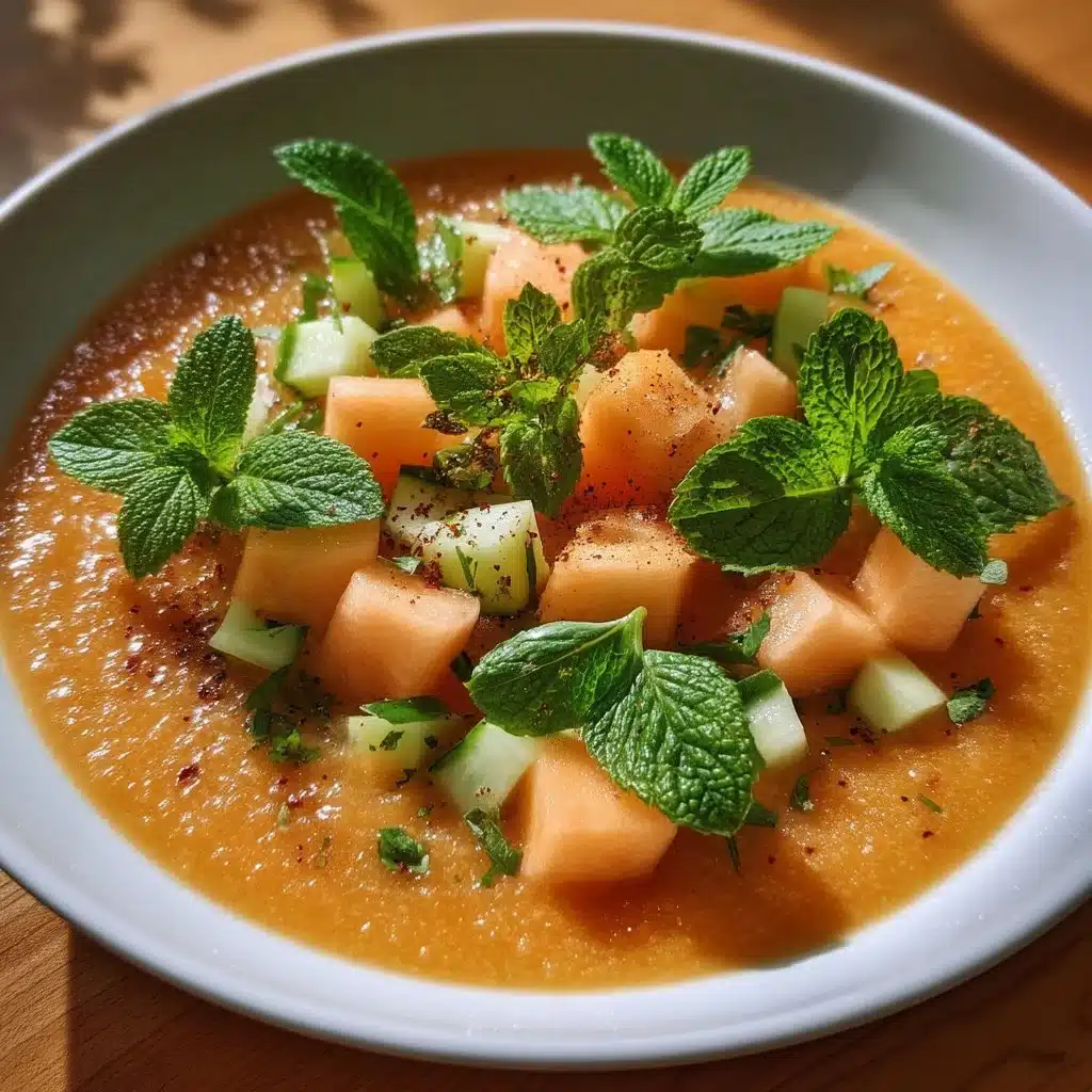 Chilled Melon Mint Gazpacho