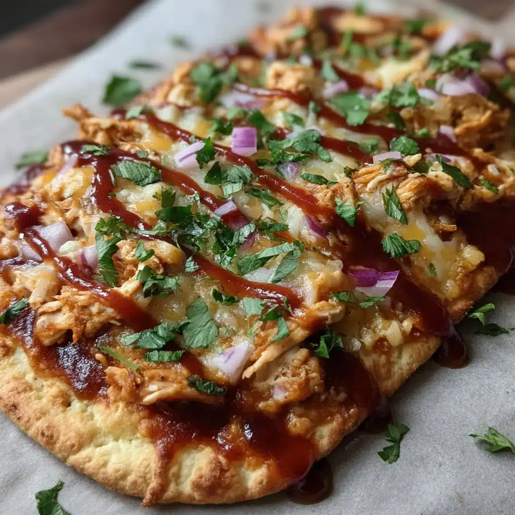Easy BBQ Chicken Flatbread