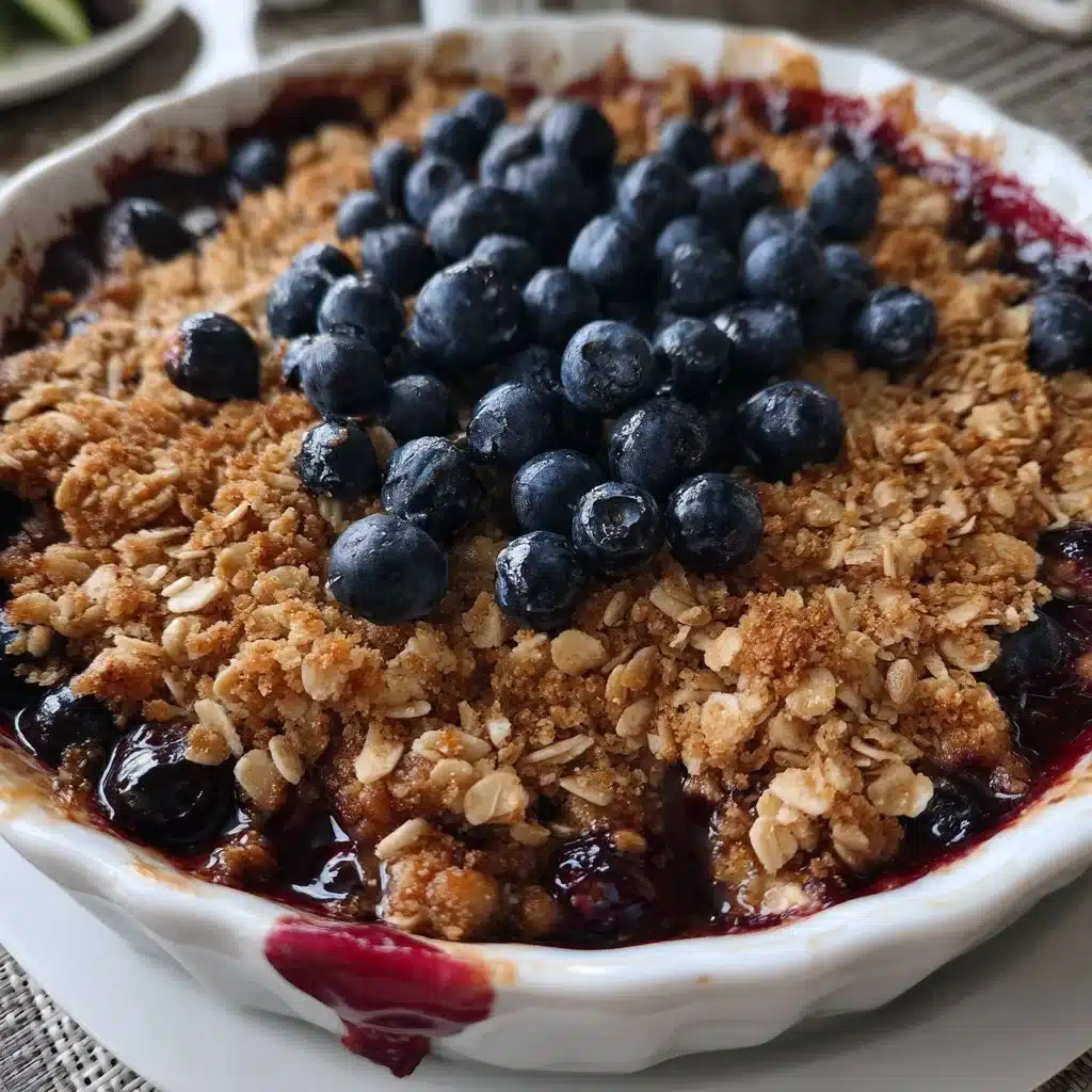 Easy Blueberry Crisp