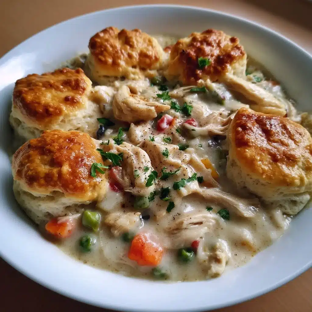 Easy Chicken and Biscuit Casserole