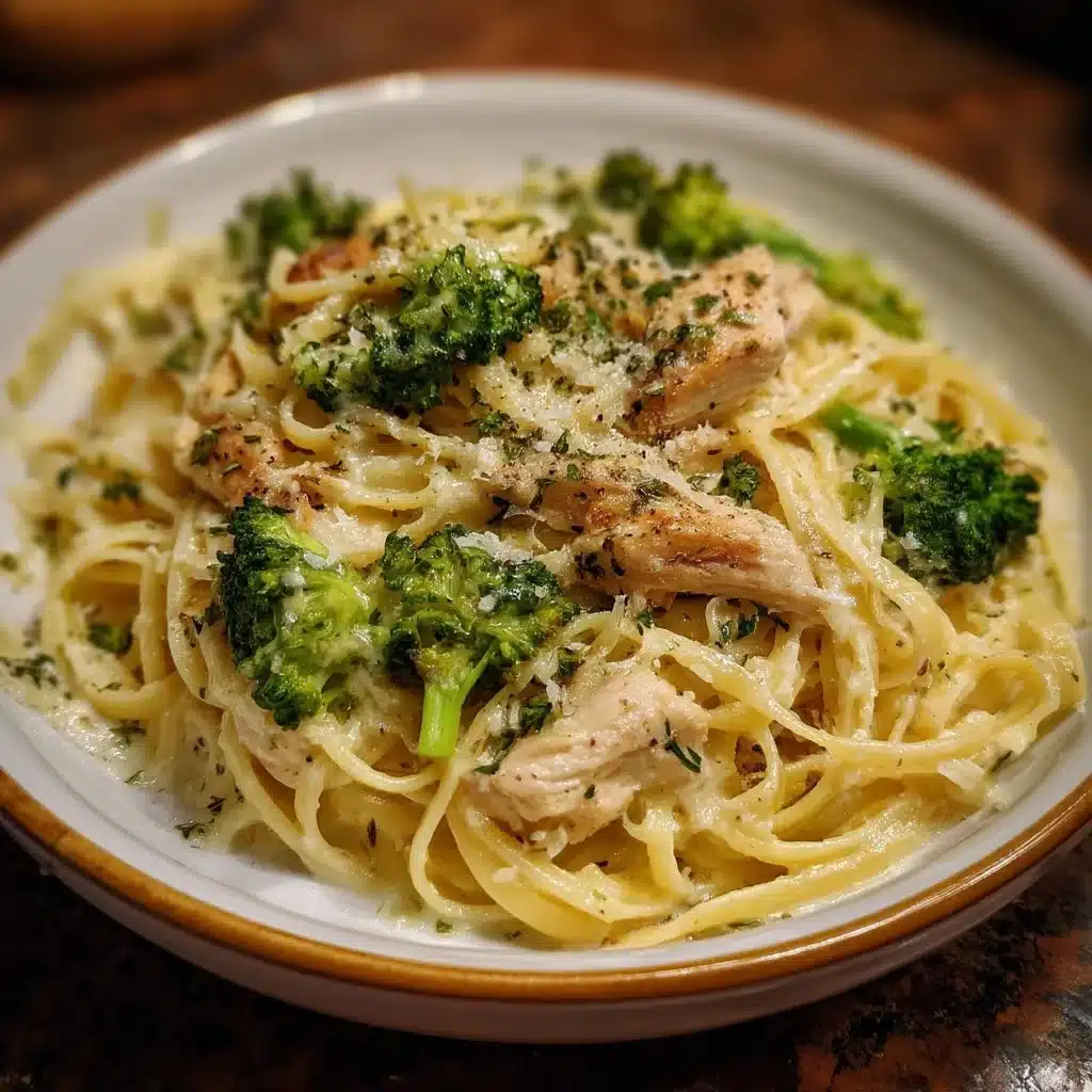 Easy Chicken and Broccoli Alfredo Pasta