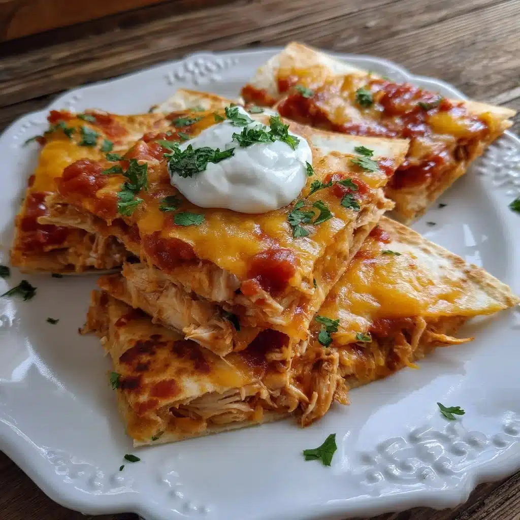 Easy Chicken Quesadilla Bake