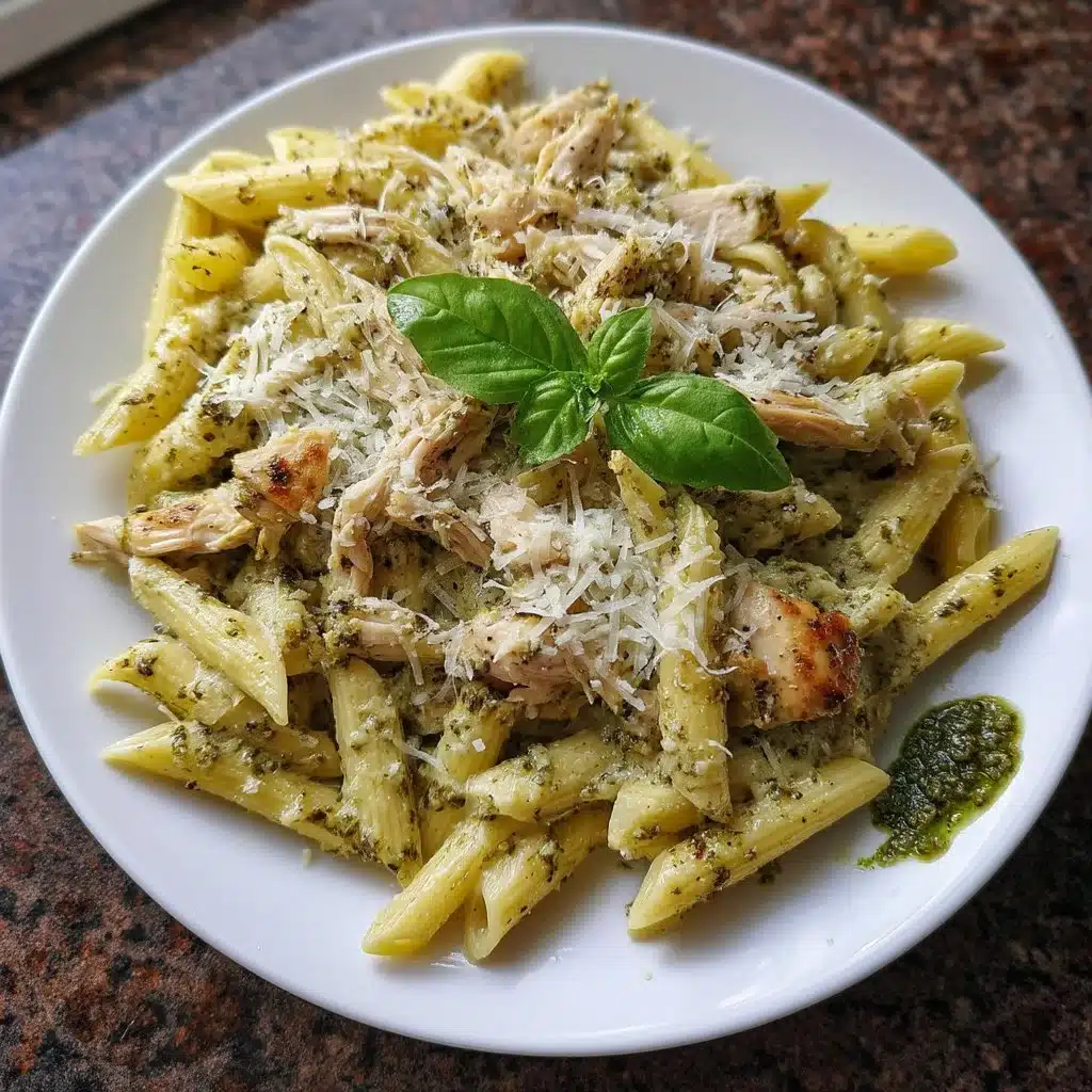 Easy Creamy Pesto Chicken Pasta