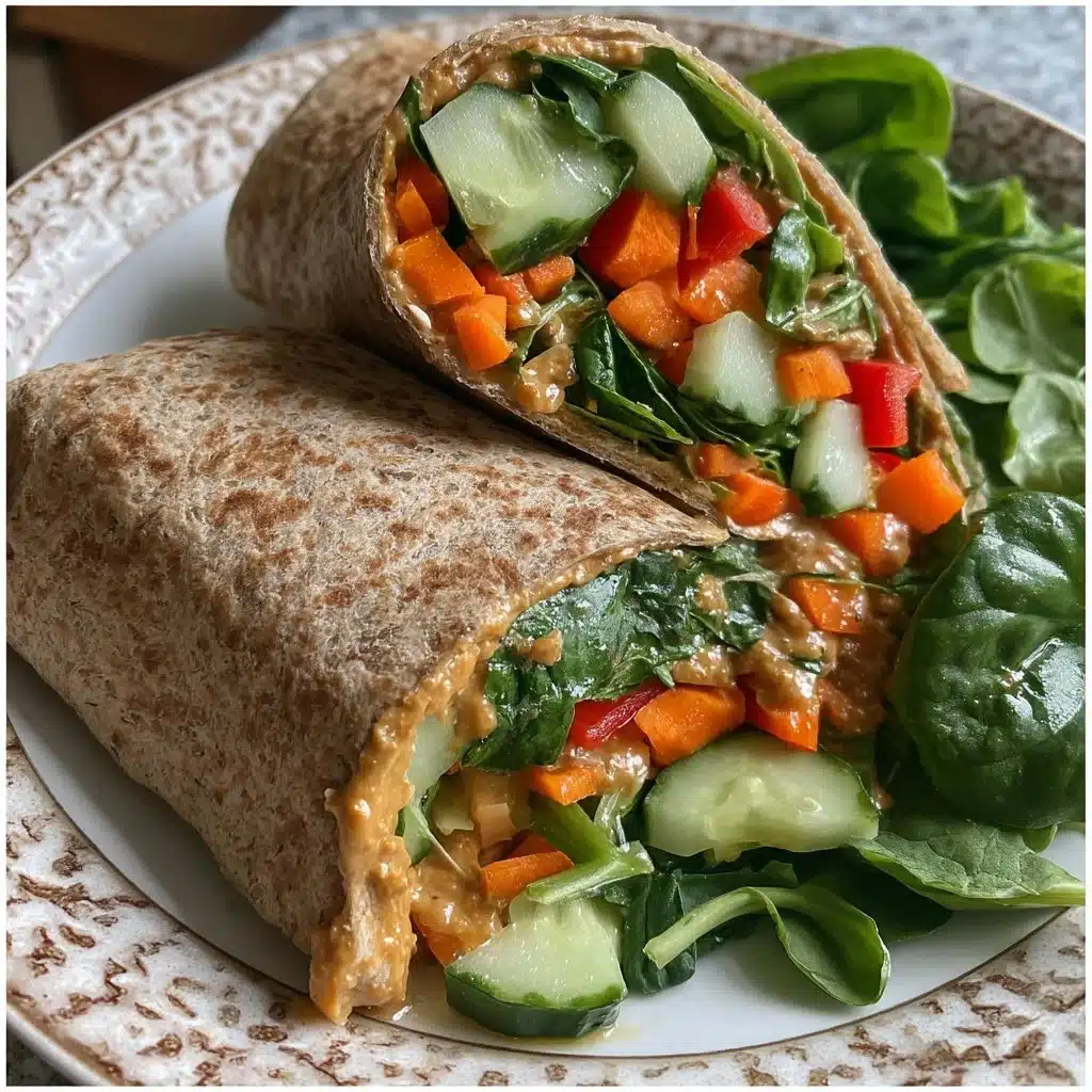 Easy Hummus Veggie Wraps