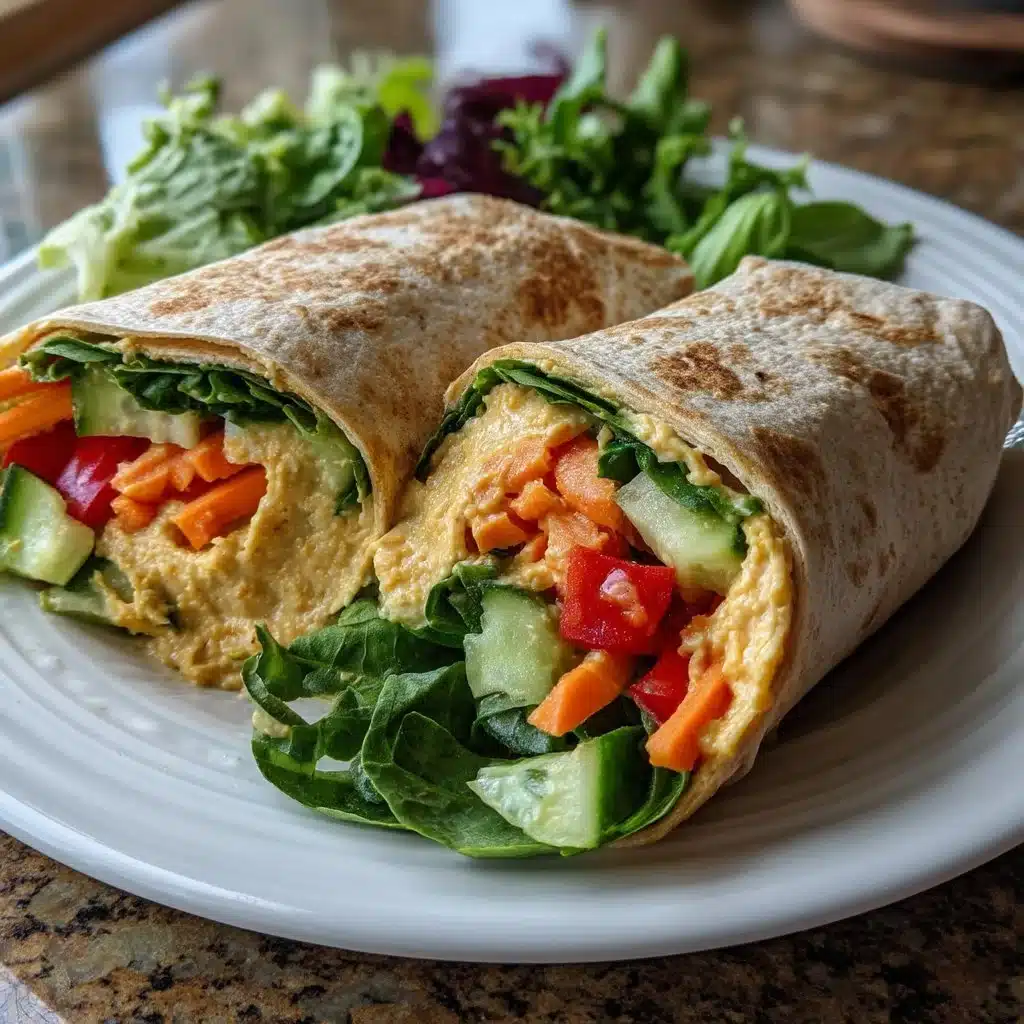 Easy Hummus Veggie Wraps