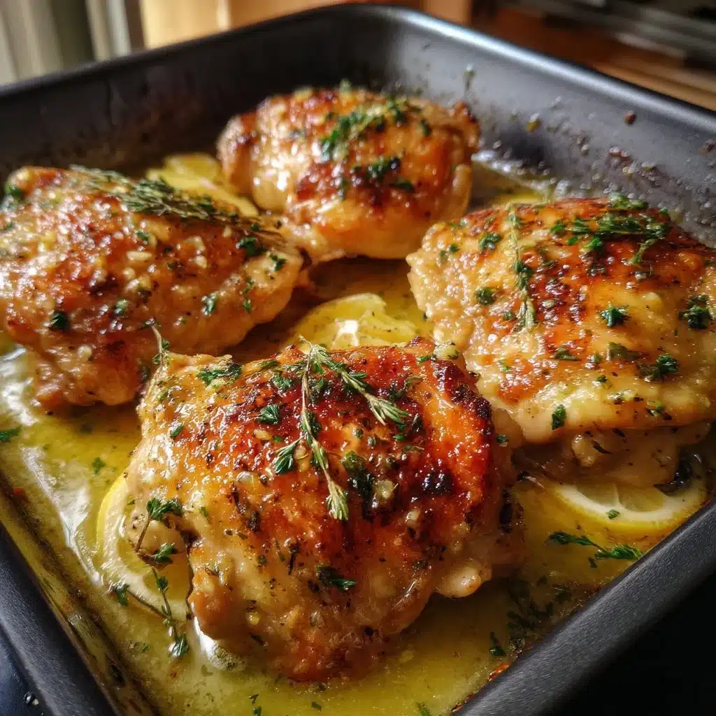 Easy Lemon Garlic Chicken Thighs