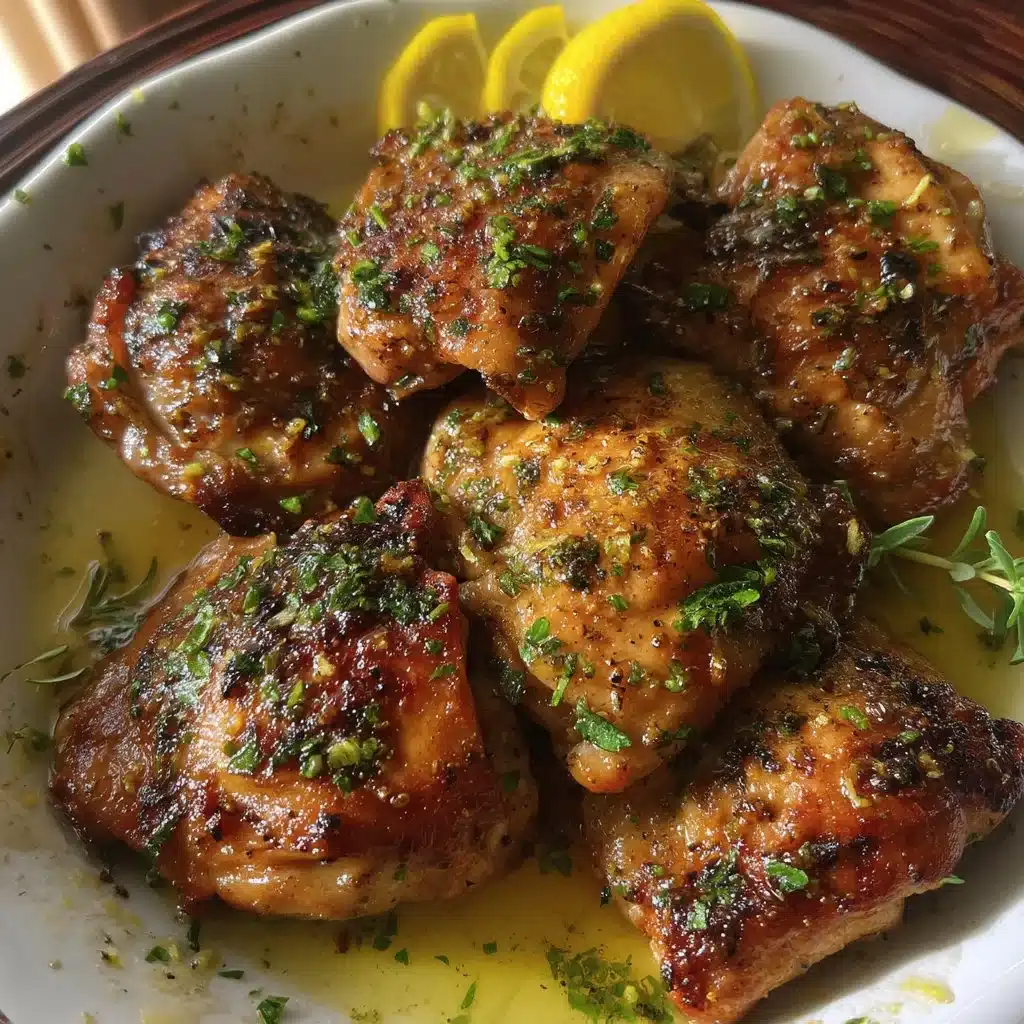 Easy Lemon Garlic Chicken Thighs