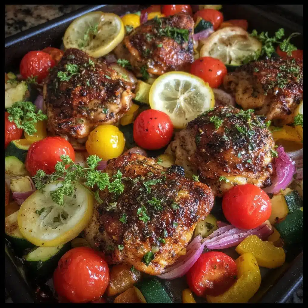 Easy Mediterranean Sheet Pan Chicken