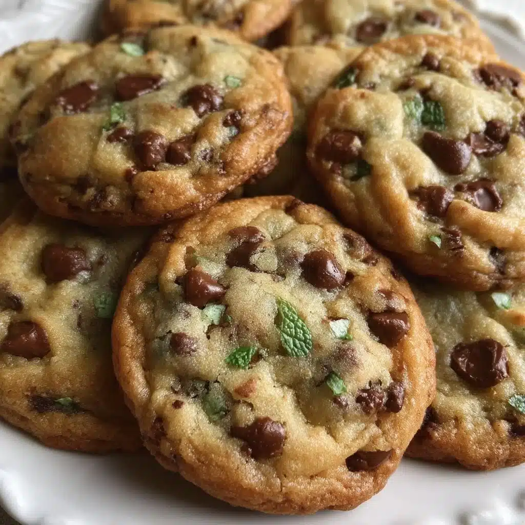 Easy Mint Chocolate Chip Cookies