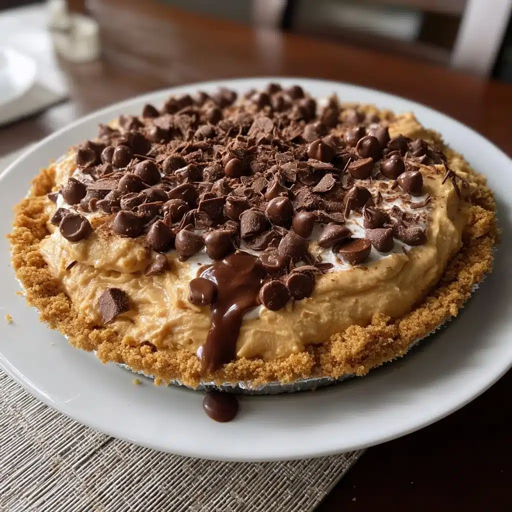 Easy No Bake Chocolate Peanut Butter Pie
