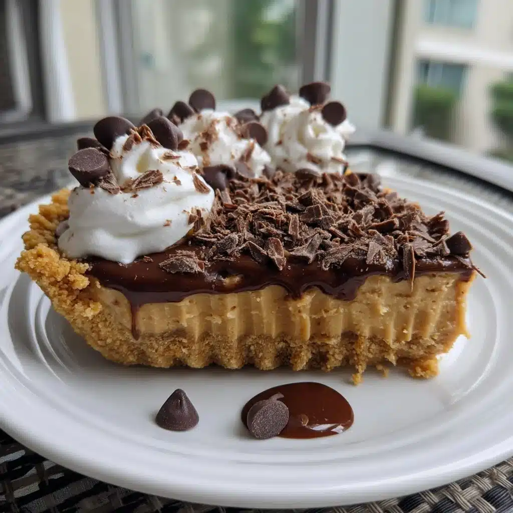 Easy No Bake Chocolate Peanut Butter Pie